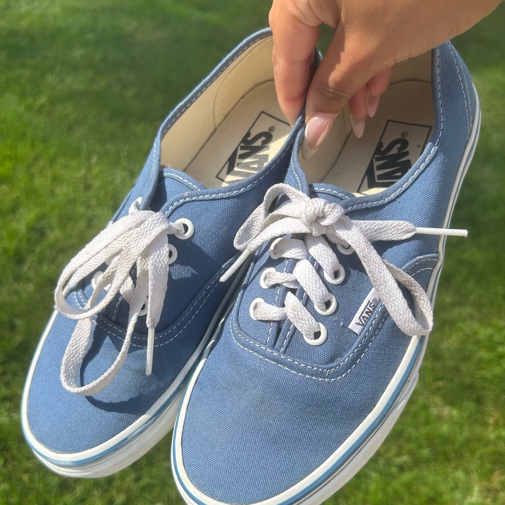 Vans Women's Sky Blue Canvas Sneakers
